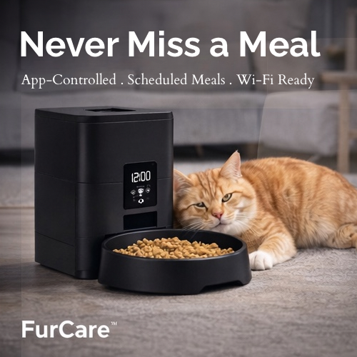 FurCare™ Smart Pet Feeder (2.4GHz Wi-Fi) — App Control + Scheduled Meals