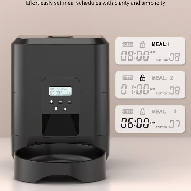 FurCare™ Smart Pet Feeder (2.4GHz Wi-Fi) — App Control + Scheduled Meals